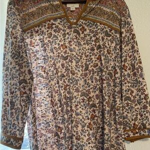 J. Jill Multicolor Floral Blouse